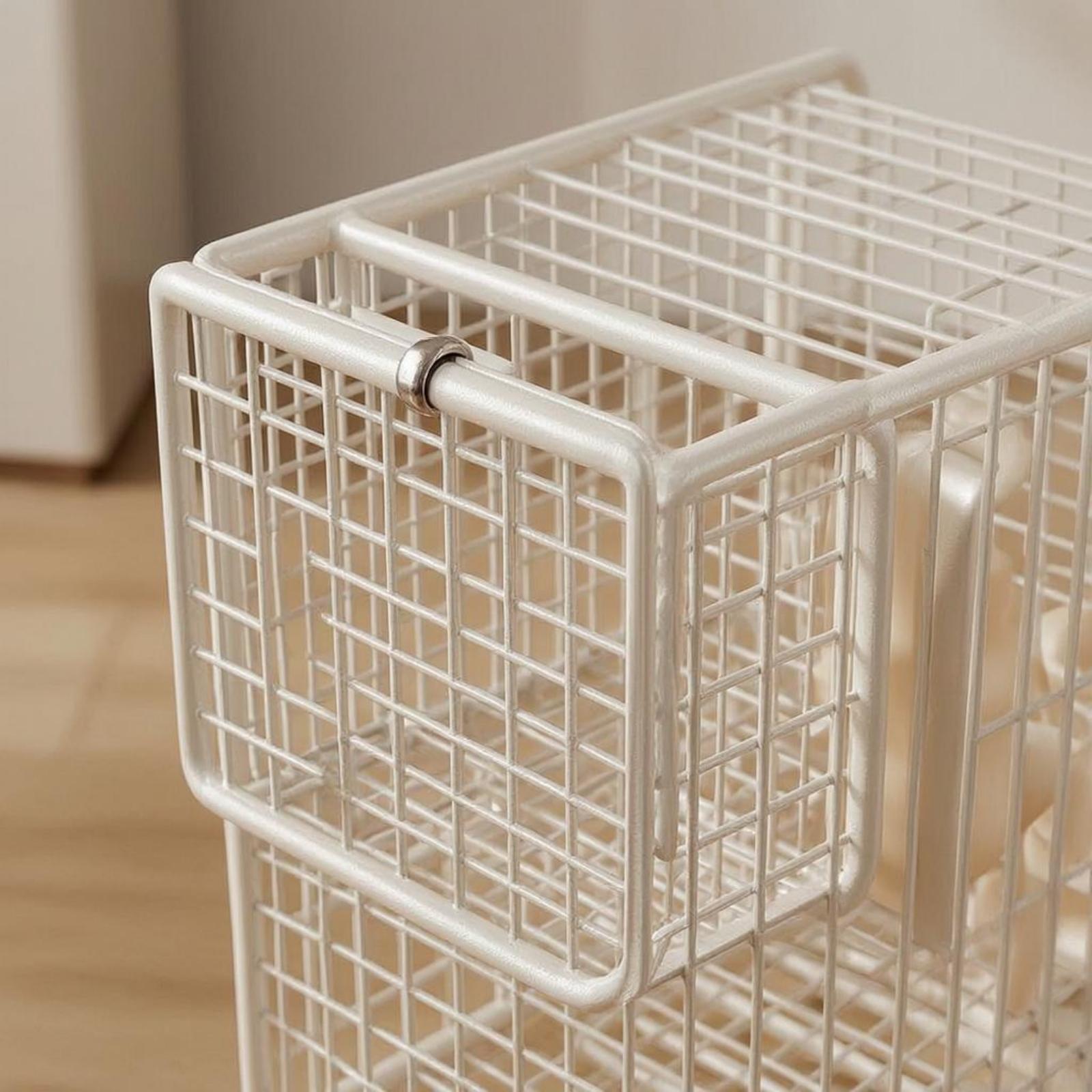Yoga Mat - Multi Section Metal Wire Storage Cart