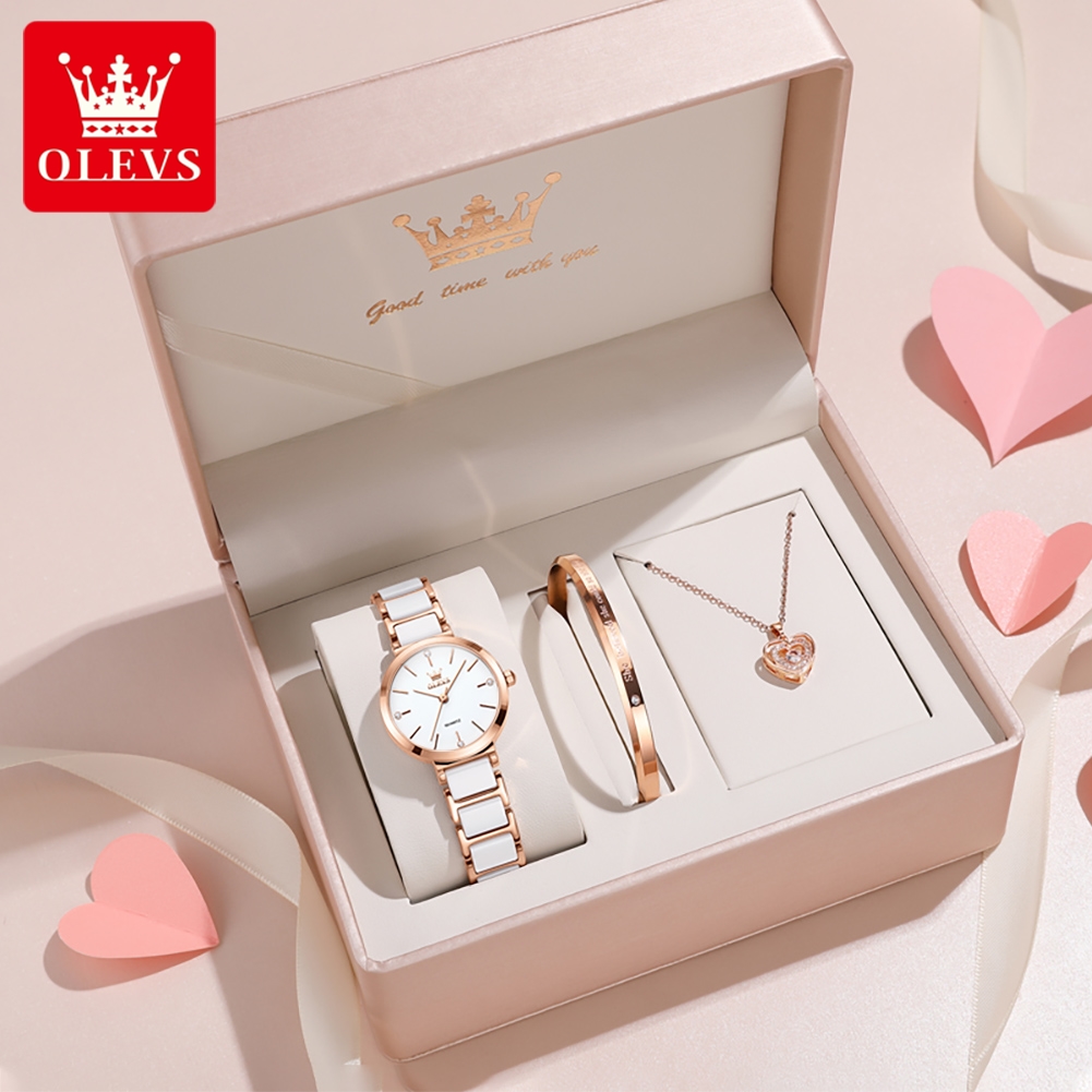 Resistance Band - OLEVS Women Watch 5877 Luxury Elegant