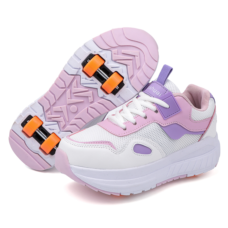 Skateboard - Kids Roller Skates 4 Wheels Detachable