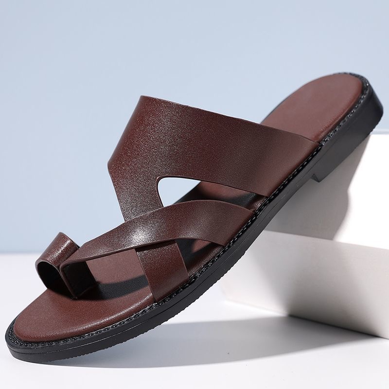 Resistance Band - Trendy Men's Cross Strap Sandals Smooth