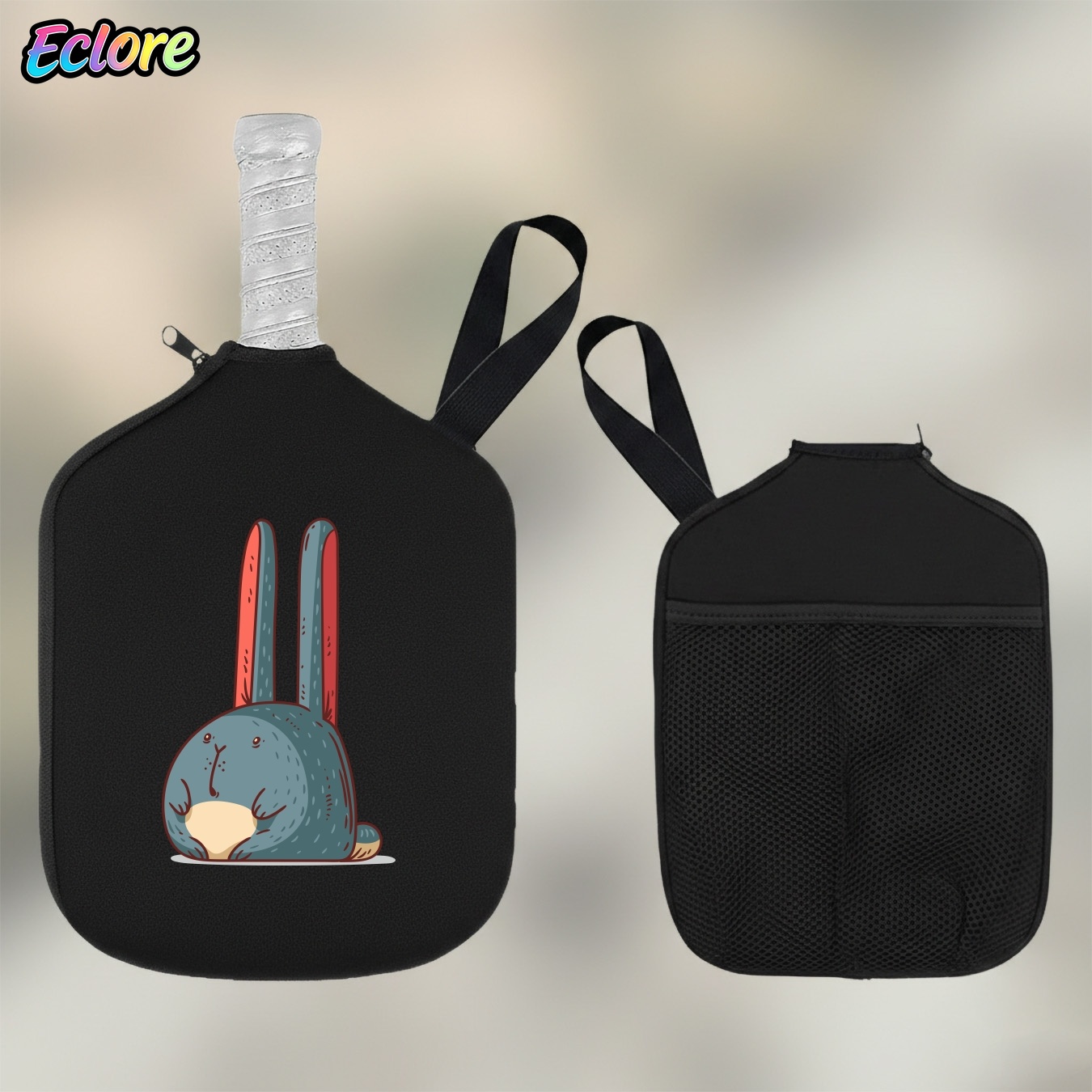Tennis Racket - Cute Rabbit Pickleball Paddle Bag, Durable