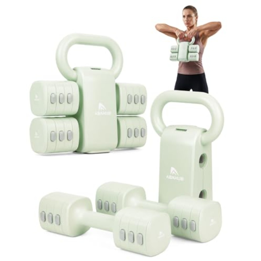 Dumbbell Set - Home gym dumbbell set: 4-in-1 adjustable