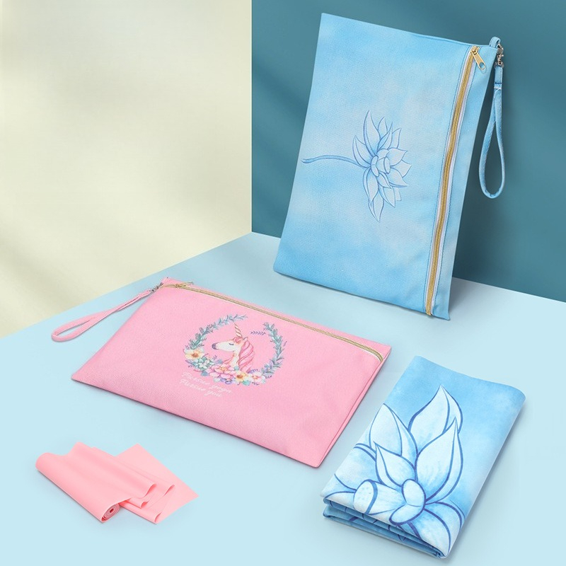 Yoga Mat - Canvas Portable Folding Yoga Mat Storage
