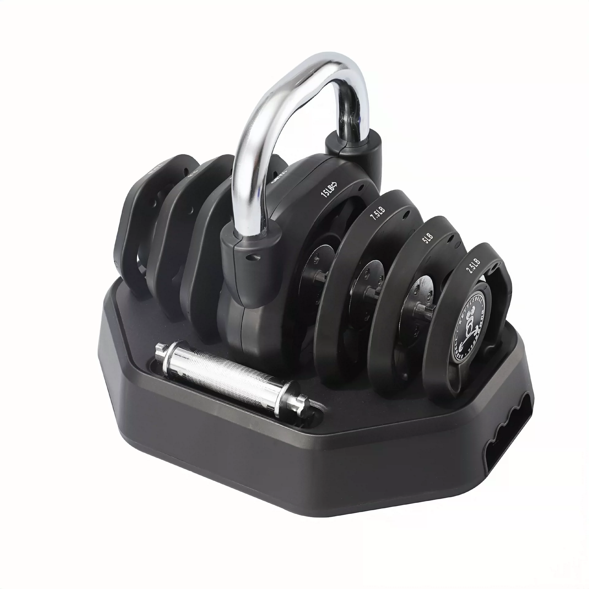 Dumbbell Set - Custom 3-in-1 Adjustable Dumbbell Barbell Kettlebell