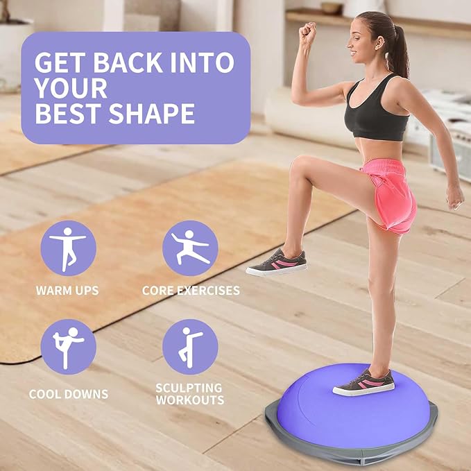 70cm Bosu Balance Ball, Anti-S - Gym Ball ulasan dan harga