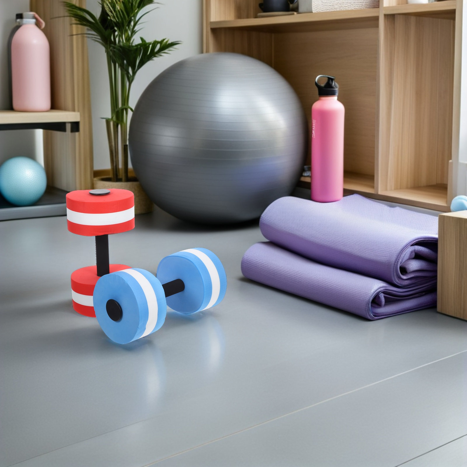 2Pcs Aquatic Dumbbells Eva Flo - Dumbbell Set ulasan dan harga
