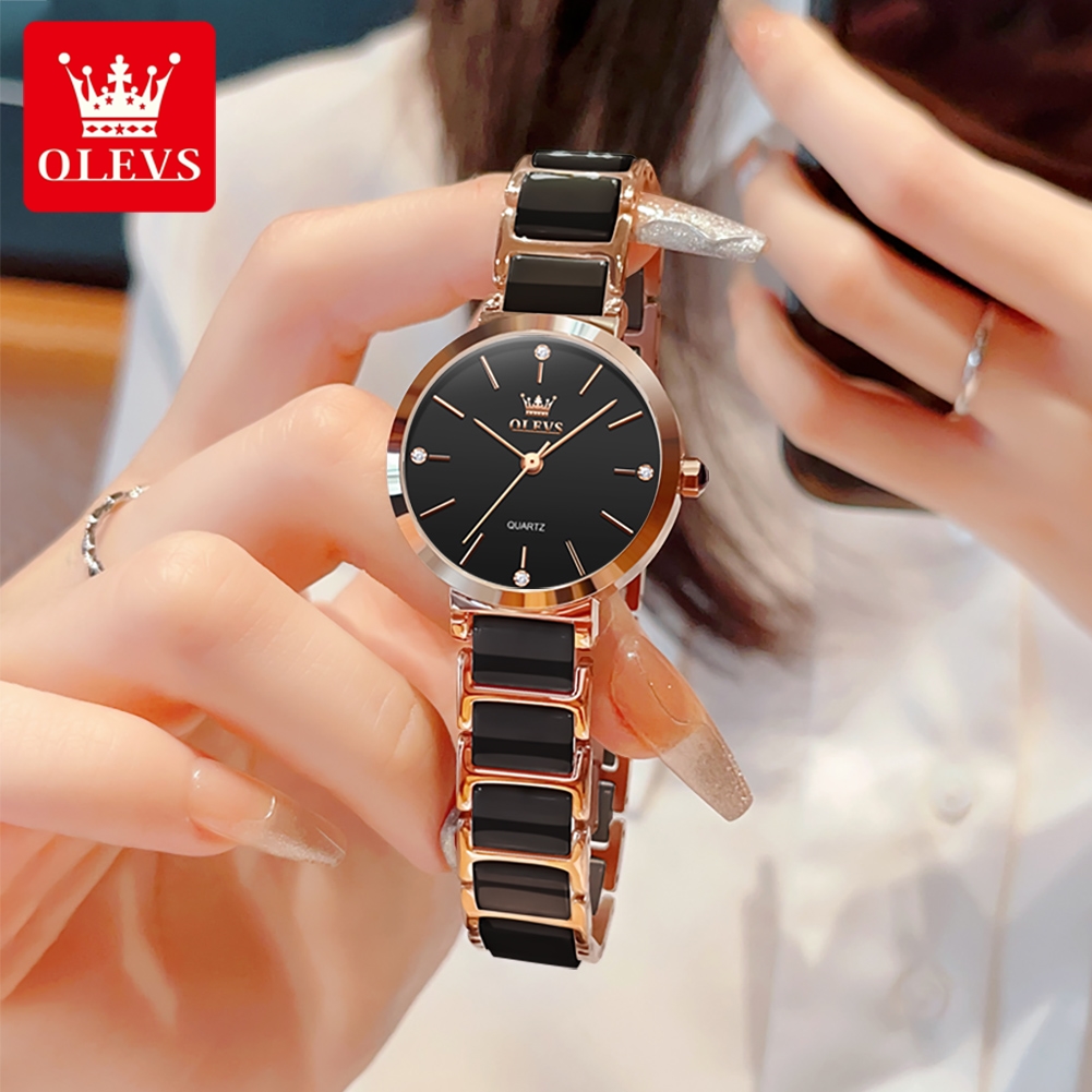 OLEVS Women Watch 5877 Luxury  - Resistance Band ulasan dan harga