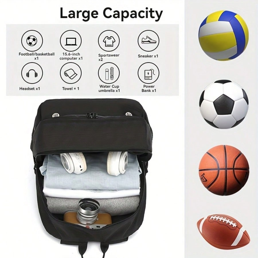 Soccer Bag Backpack, Basketbal - Gym Ball ulasan dan harga