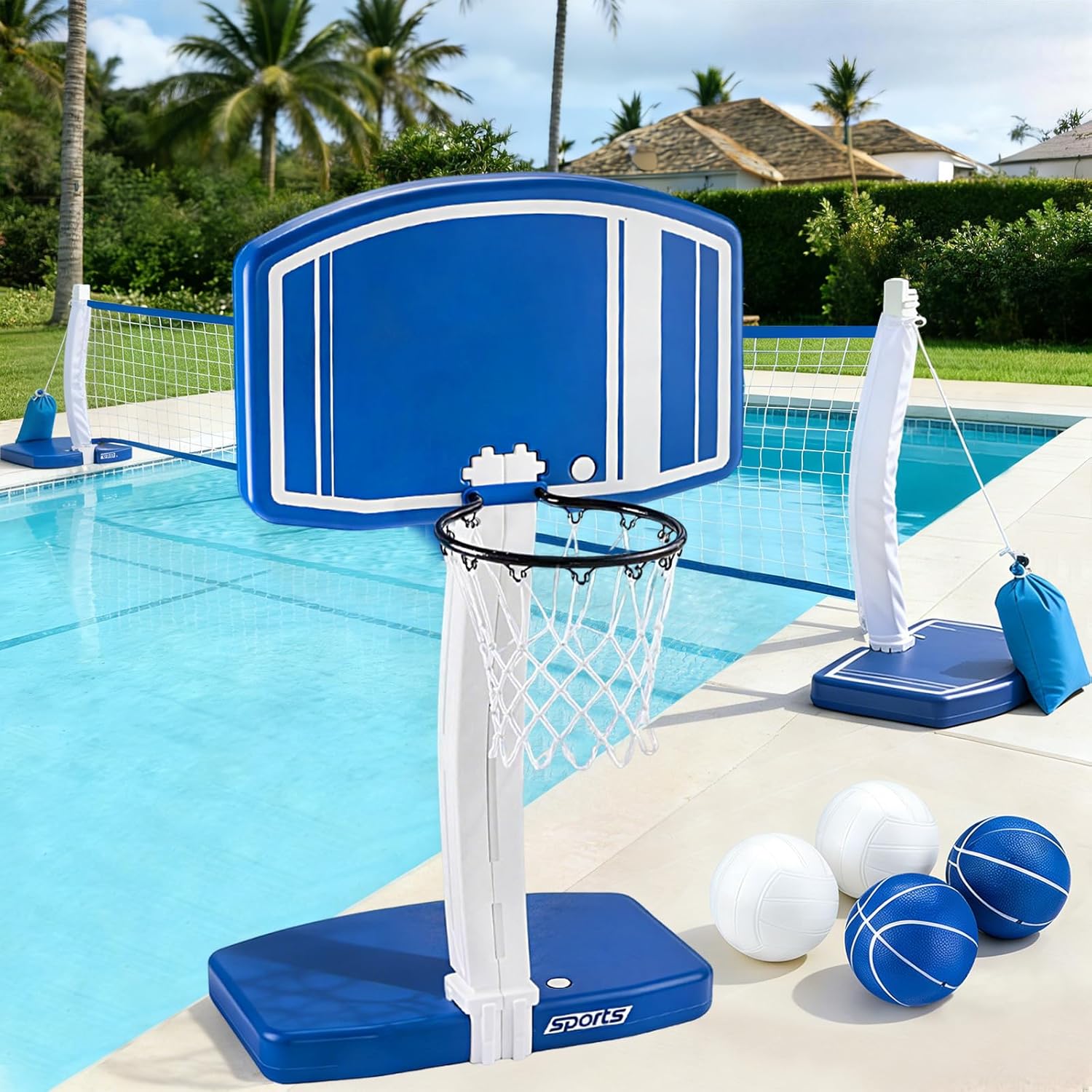 Above Ground Pool Basketball H - Basketball Hoop ulasan dan harga