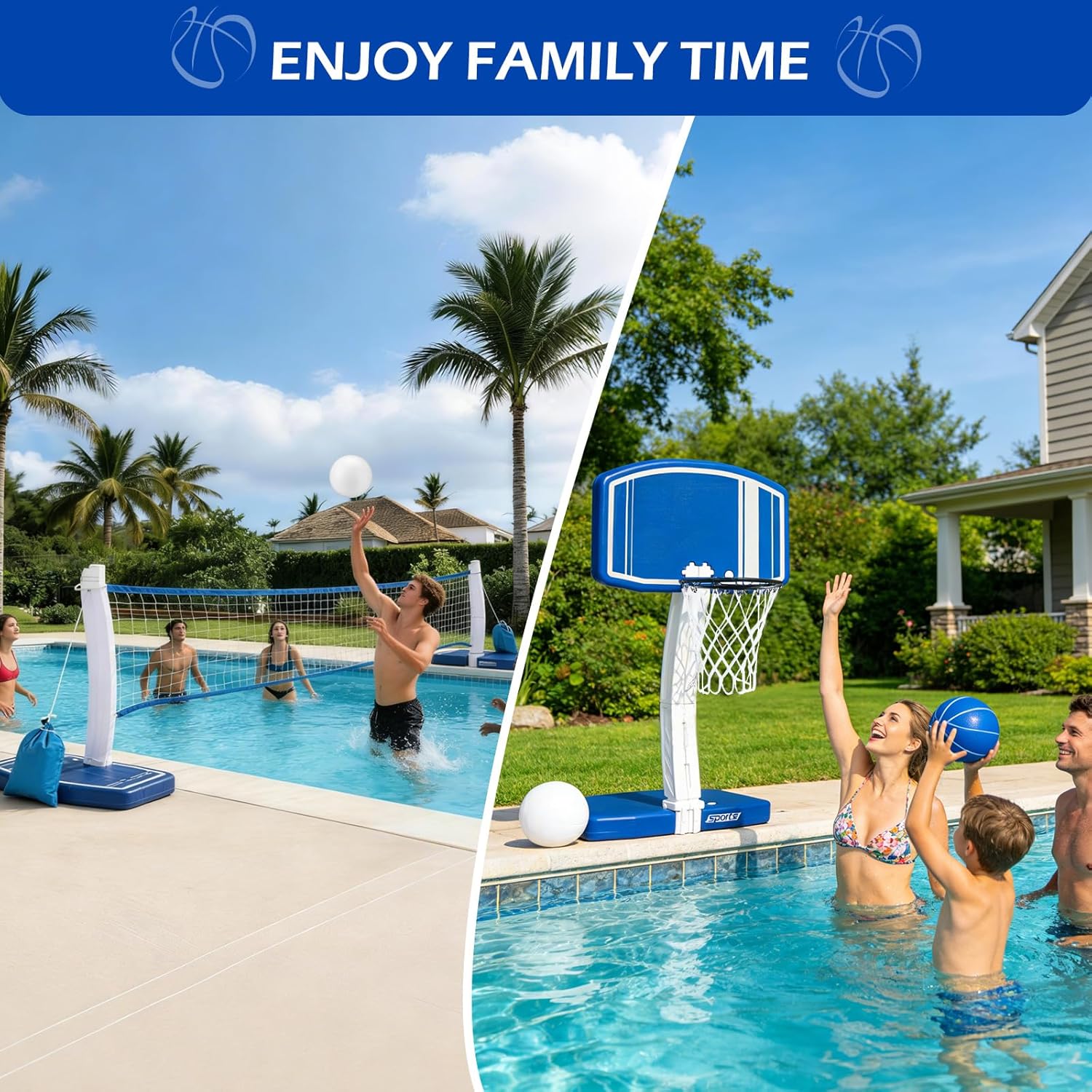 Above Ground Pool Basketball H - Basketball Hoop ulasan dan harga
