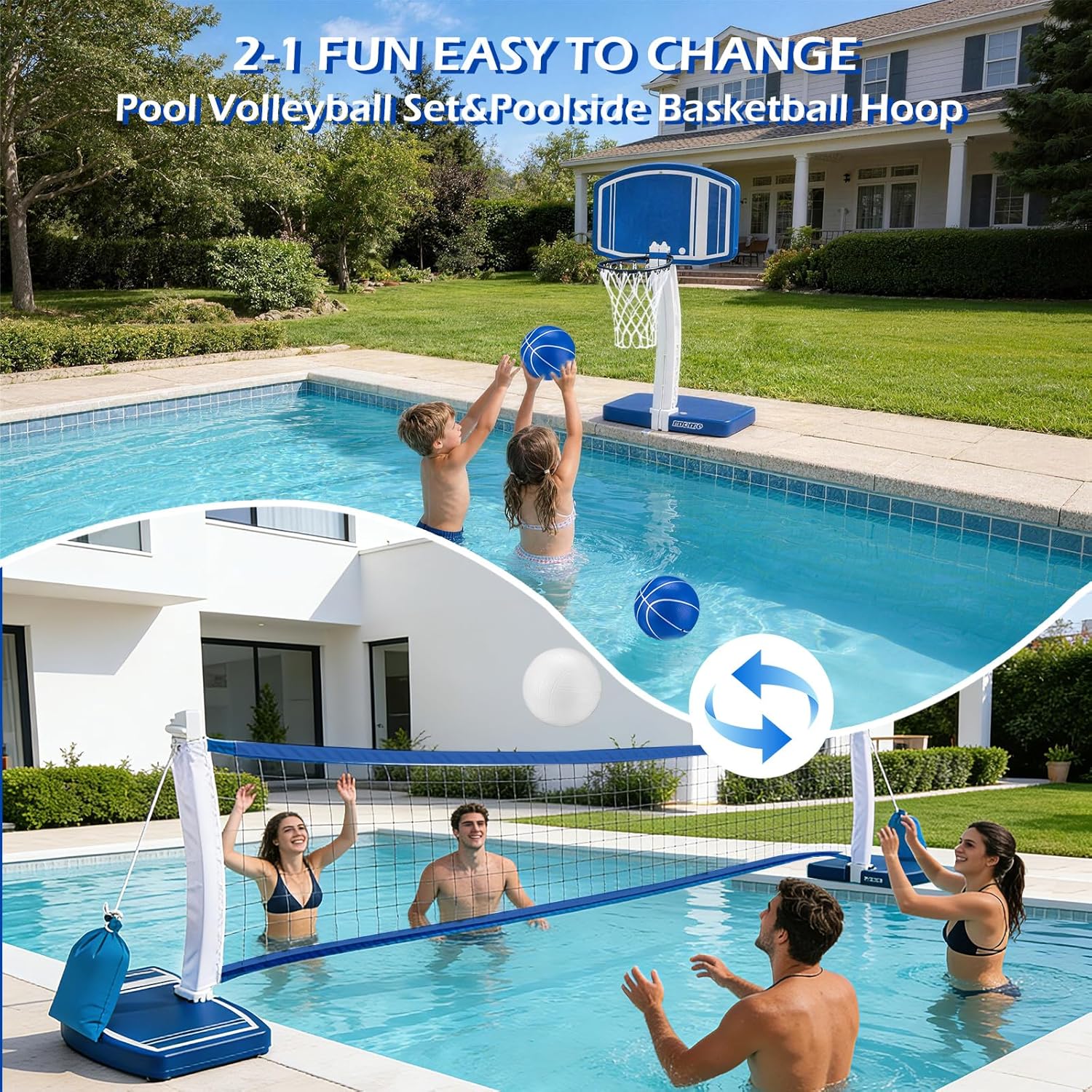 Above Ground Pool Basketball H - Basketball Hoop ulasan dan harga