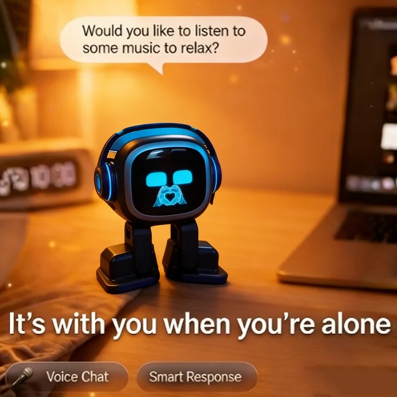 New EMO AI Robot Interactive D - Skateboard ulasan dan harga