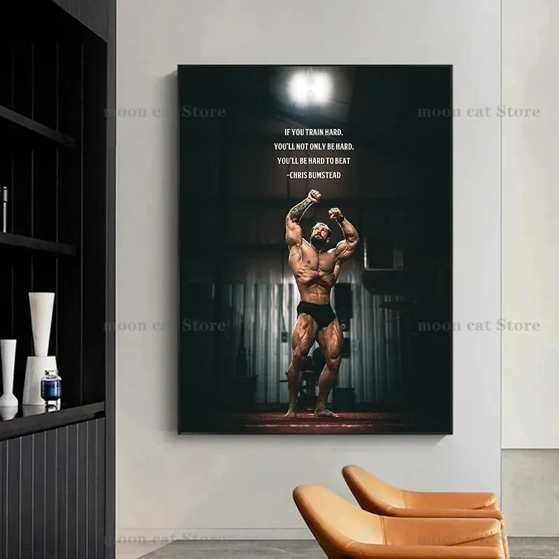 Canvas Painting Chris Bumstead - Sports Equipment Poster ulasan dan harga