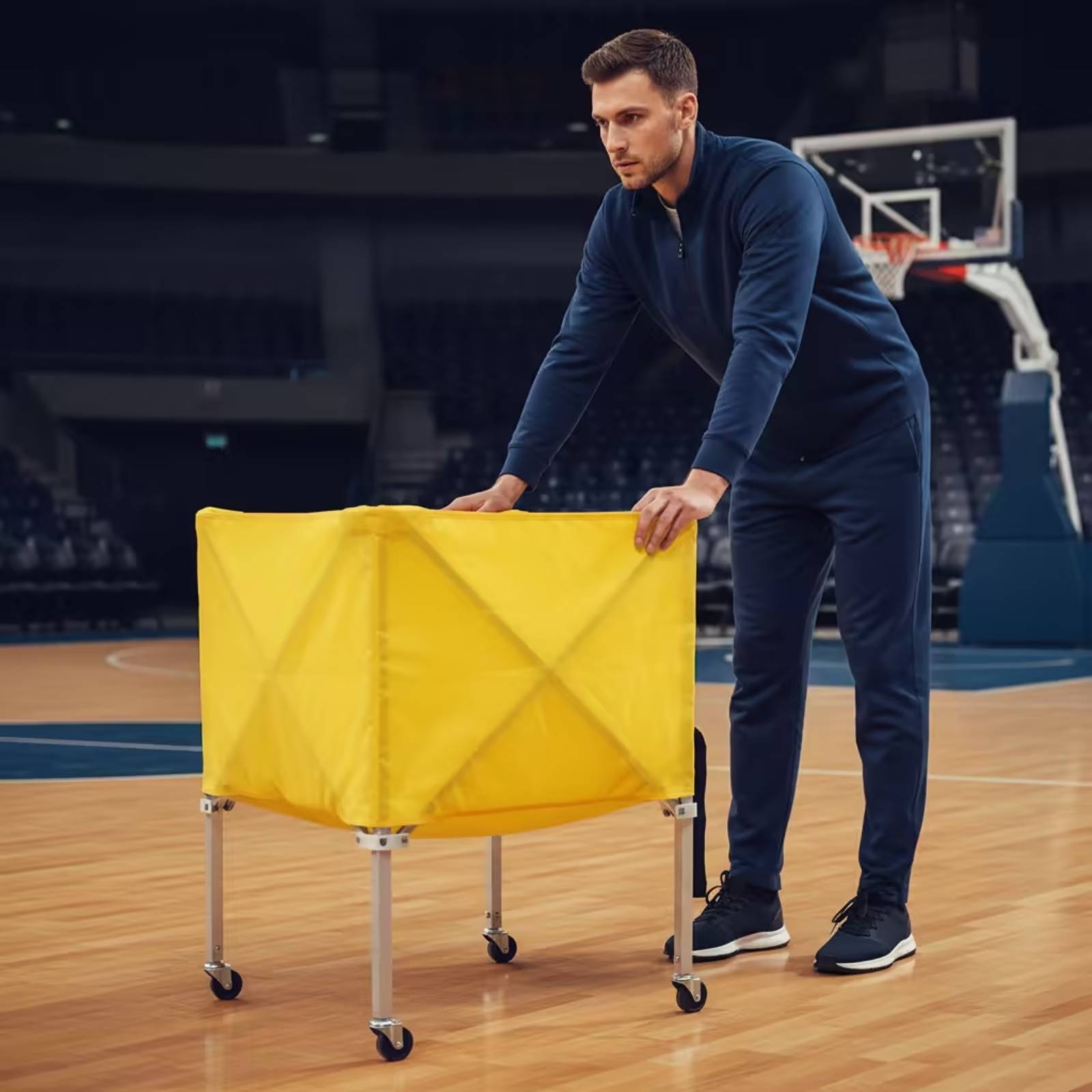 Collapsible Ball Cart Lightwei - Gym Ball ulasan dan harga