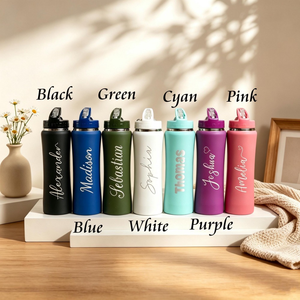 1. Custom Name Soccer Stainles - Sports Water Bottle Insulated ulasan dan harga