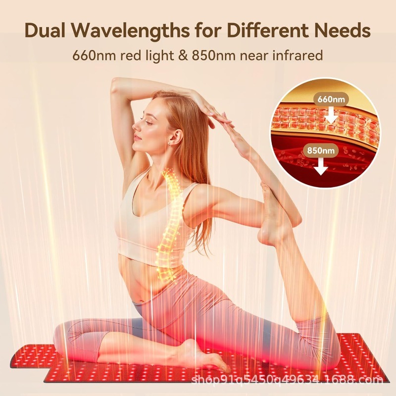 Red Infrared Light Therapy Pad - Yoga Mat ulasan dan harga