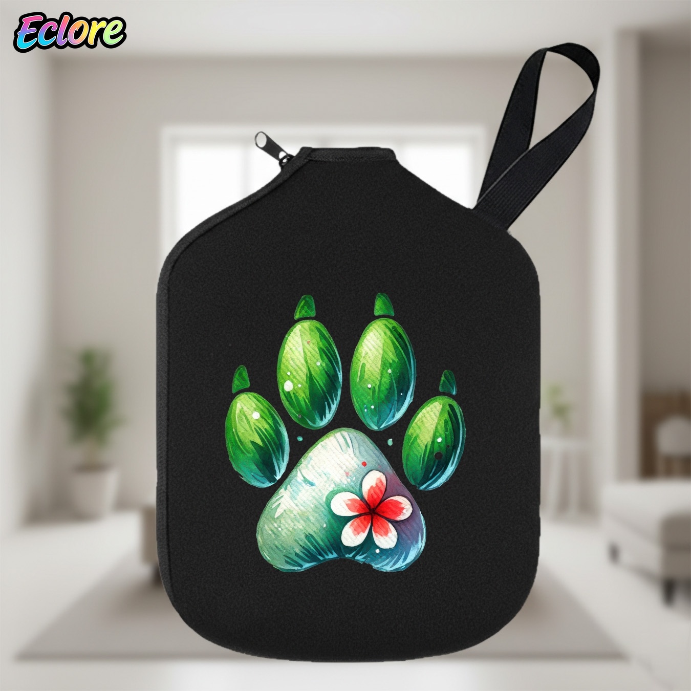 Green Watercolor Paw Print Pad - Tennis Racket ulasan dan harga