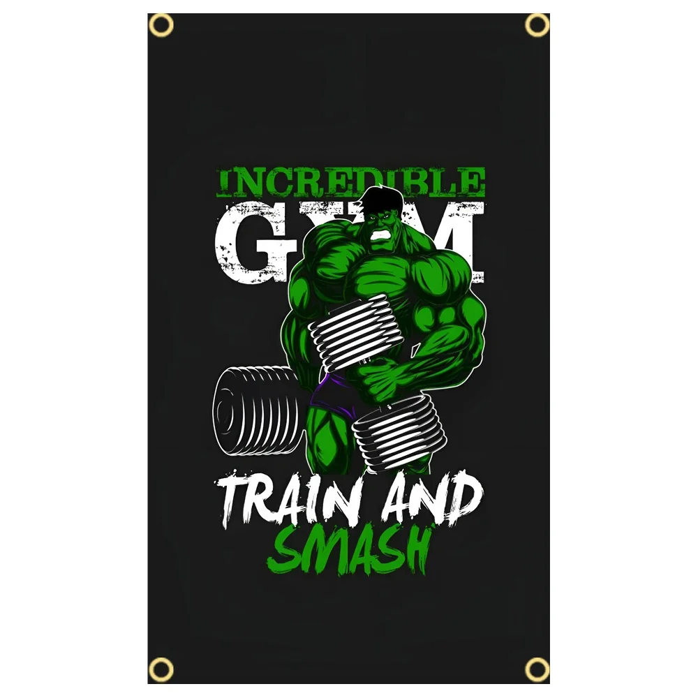 GYM Flag Message Signs Slogan  - Sports Equipment Poster ulasan dan harga
